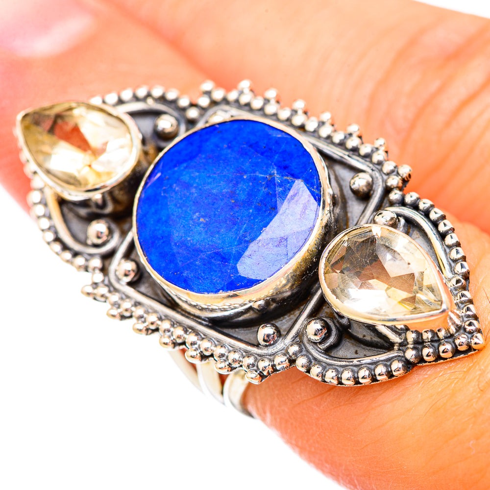 Lapis Lazuli Rings handcrafted by Anasilvercos - RING115855