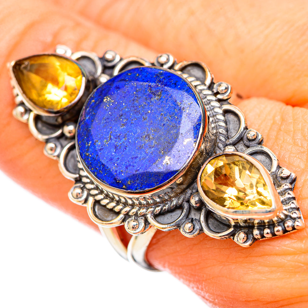 Lapis Lazuli Rings handcrafted by Anasilvercos - RING115868