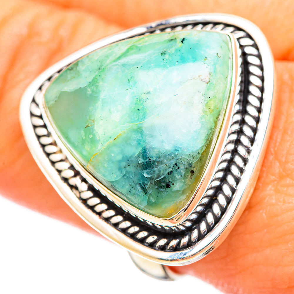 Peruvian Opal Rings handcrafted by Anasilvercos - RING115873