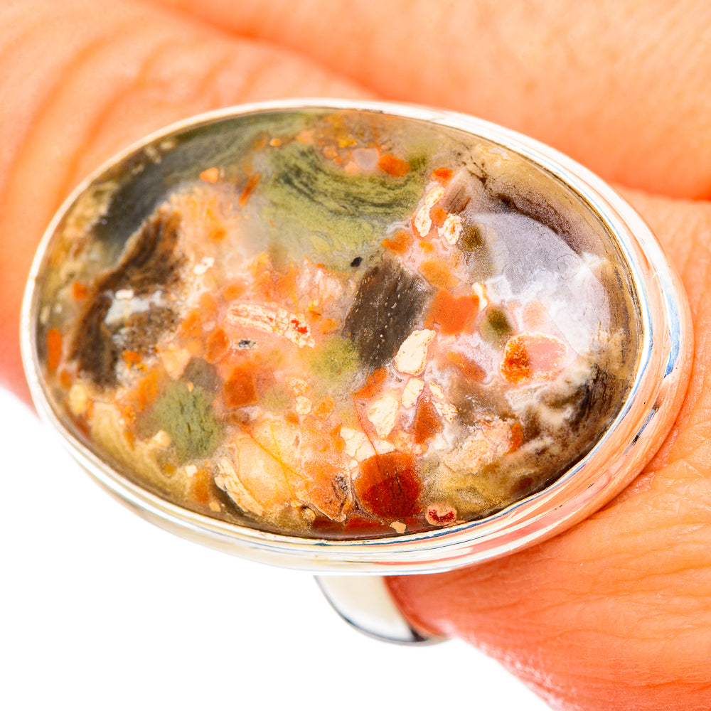 Ocean Jasper Rings handcrafted by Anasilvercos - RING115881