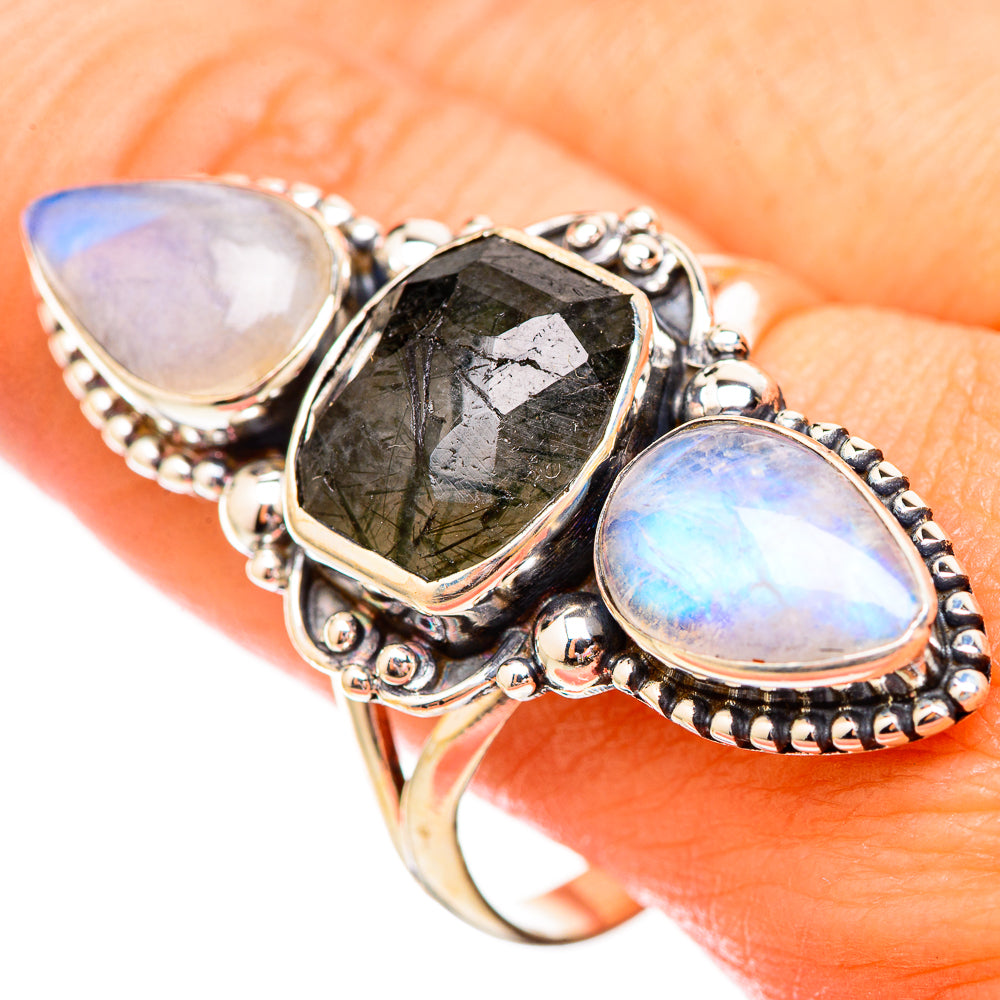 Tourmalinated Quartz Rings handcrafted by Anasilvercos - RING115887
