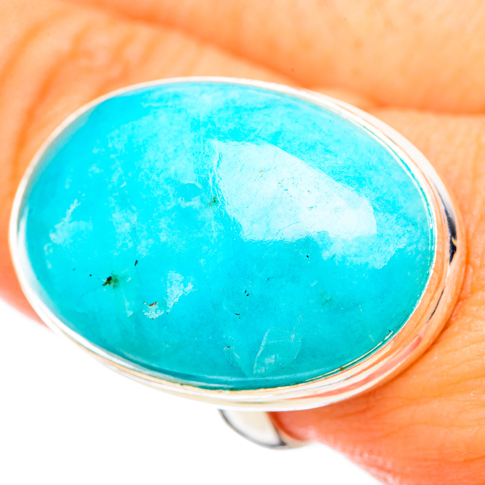 Peruvian Amazonite Rings handcrafted by Anasilvercos - RING115889