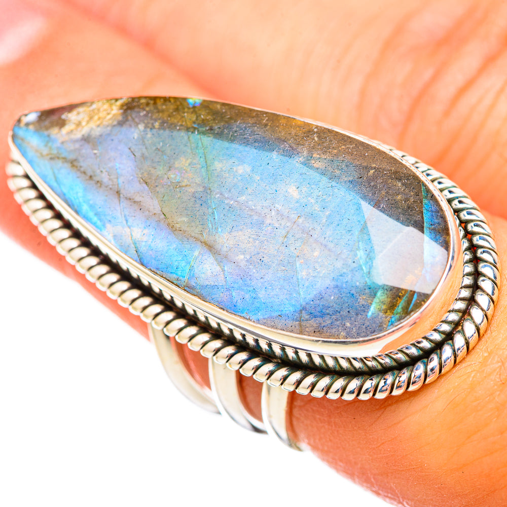 Labradorite Rings handcrafted by Anasilvercos - RING115892