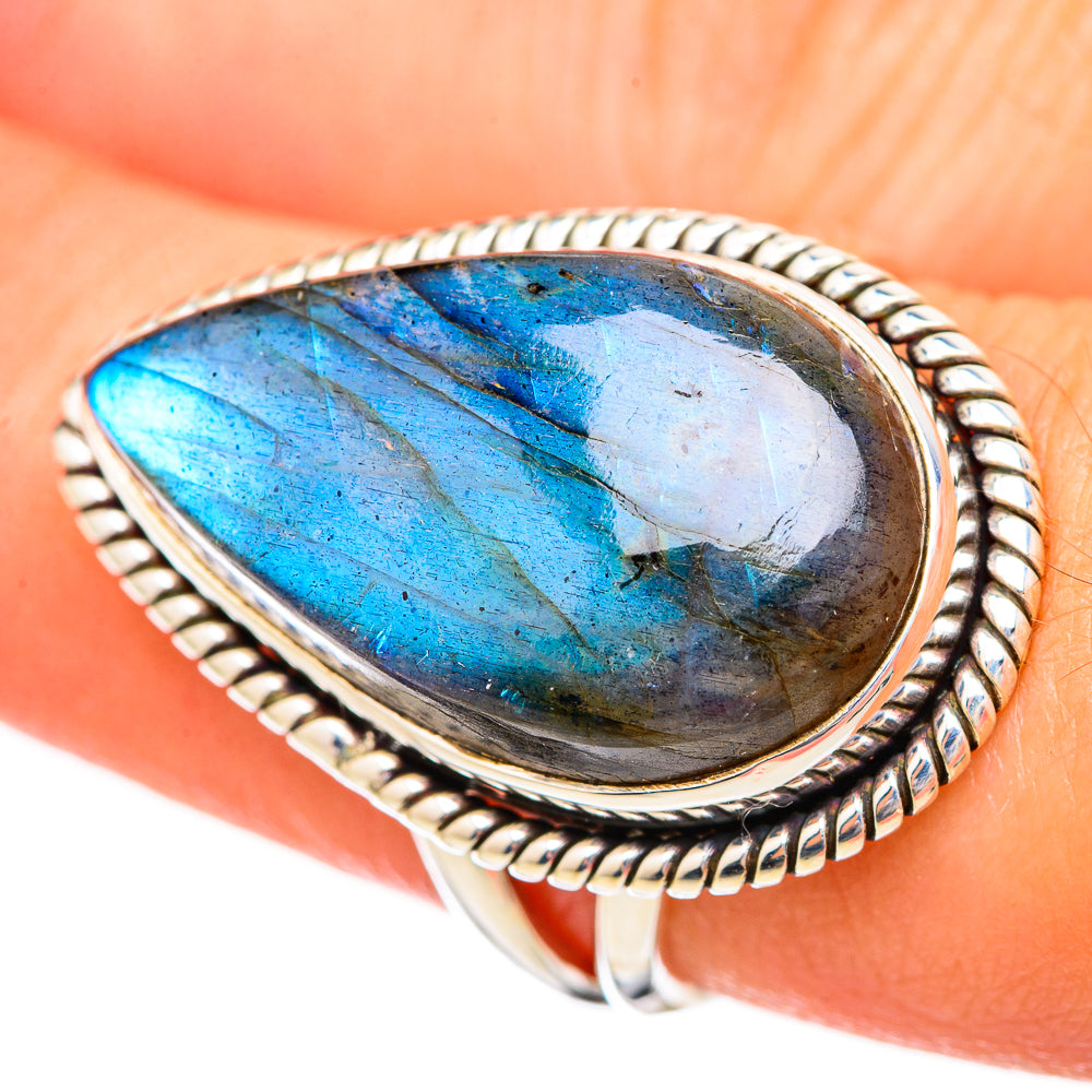 Labradorite Rings handcrafted by Anasilvercos - RING115899