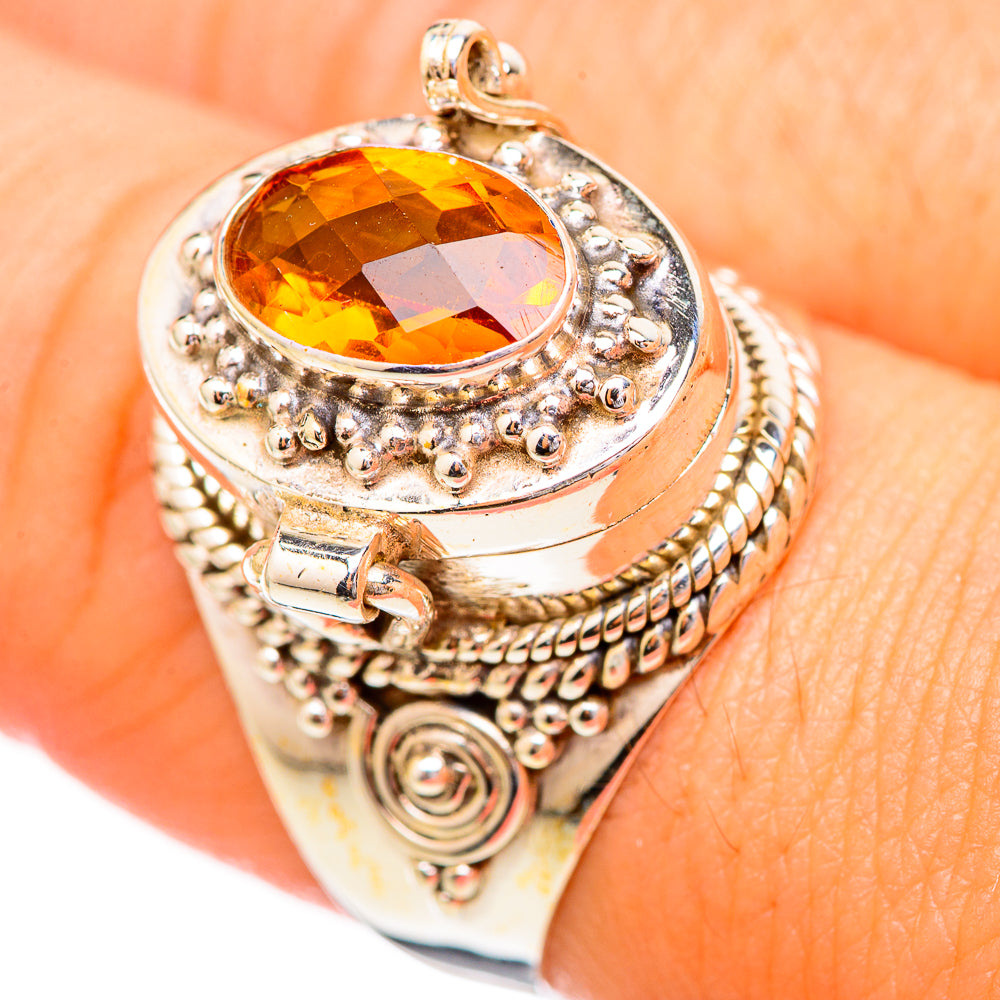 Mandarin Citrine Rings handcrafted by Anasilvercos - RING115904