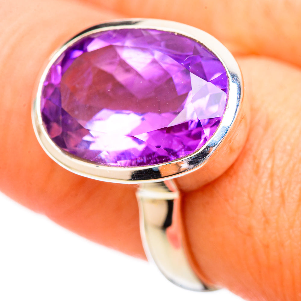 Amethyst Rings handcrafted by Anasilvercos - RING115908