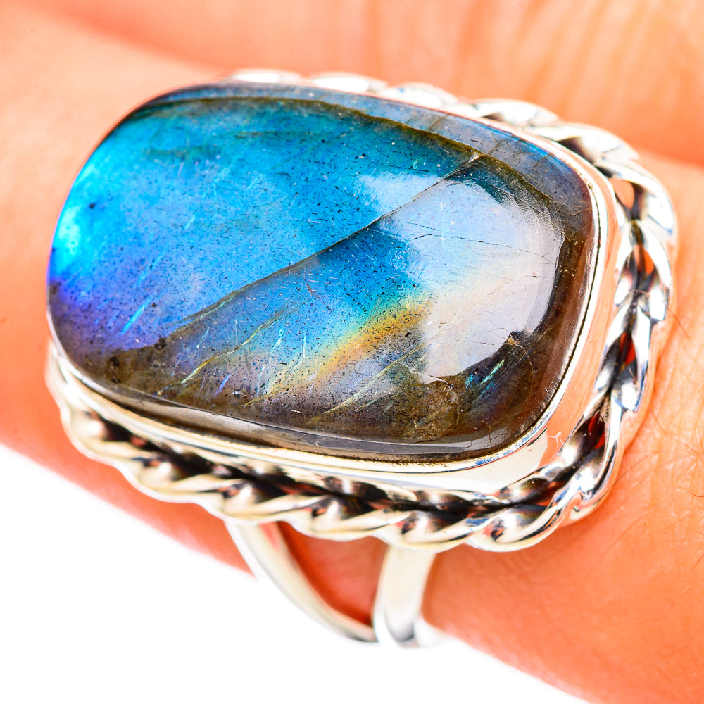 Labradorite Rings handcrafted by Anasilvercos - RING115924