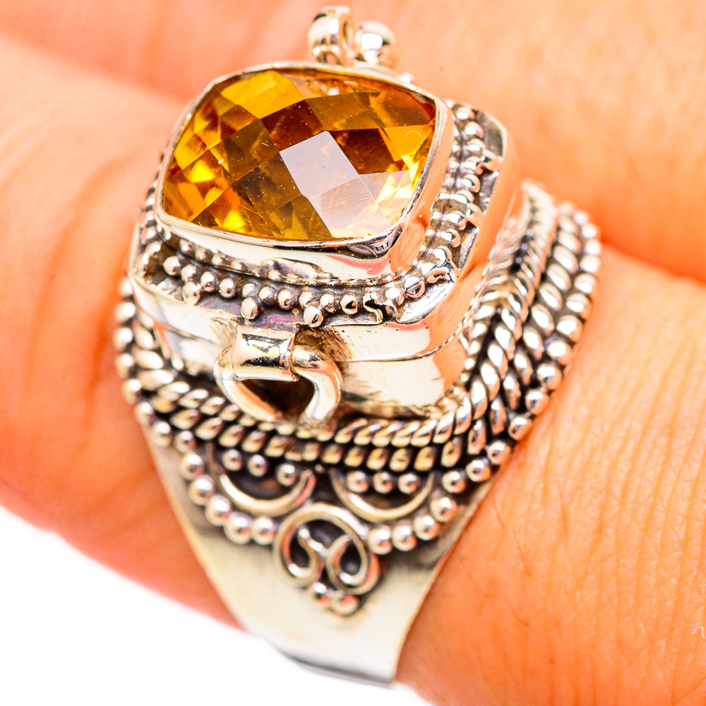 Mandarin Citrine Rings handcrafted by Anasilvercos - RING115930