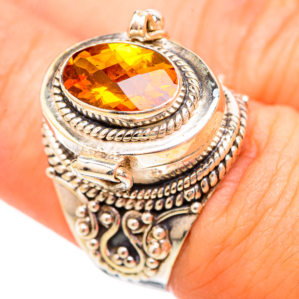 Mandarin Citrine Rings handcrafted by Anasilvercos - RING115931
