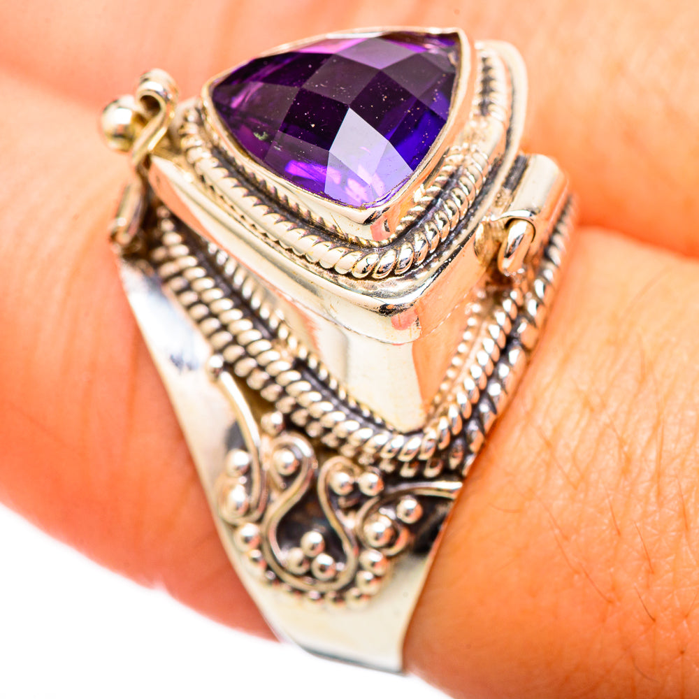 Amethyst Rings handcrafted by Anasilvercos - RING115937