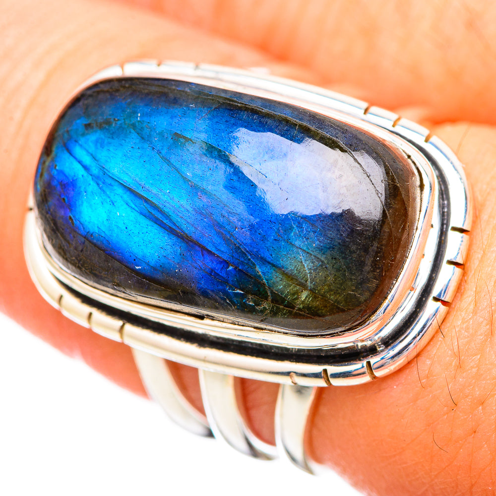 Labradorite Rings handcrafted by Anasilvercos - RING115950