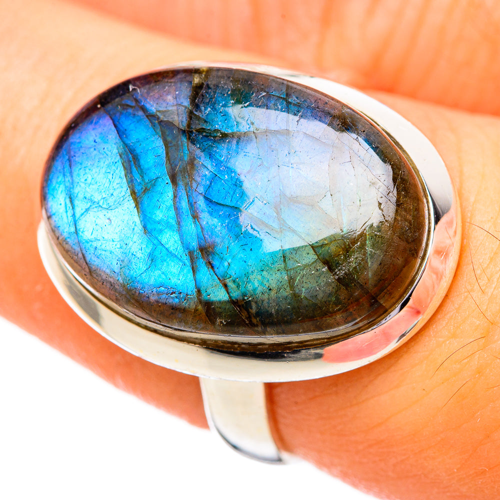 Labradorite Rings handcrafted by Anasilvercos - RING115952