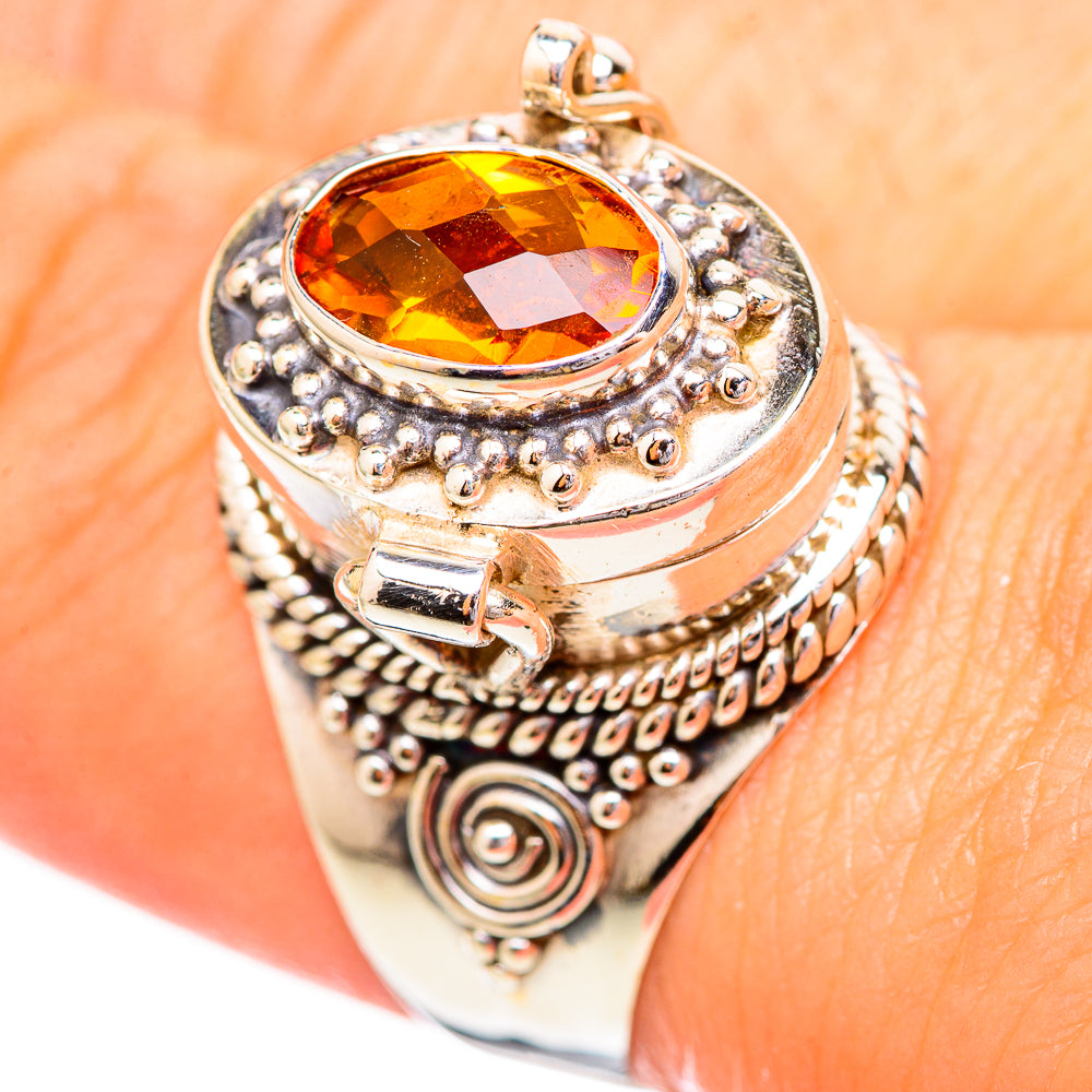 Mandarin Citrine Rings handcrafted by Anasilvercos - RING115955