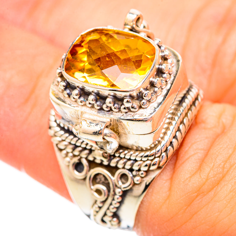 Mandarin Citrine Rings handcrafted by Anasilvercos - RING115956