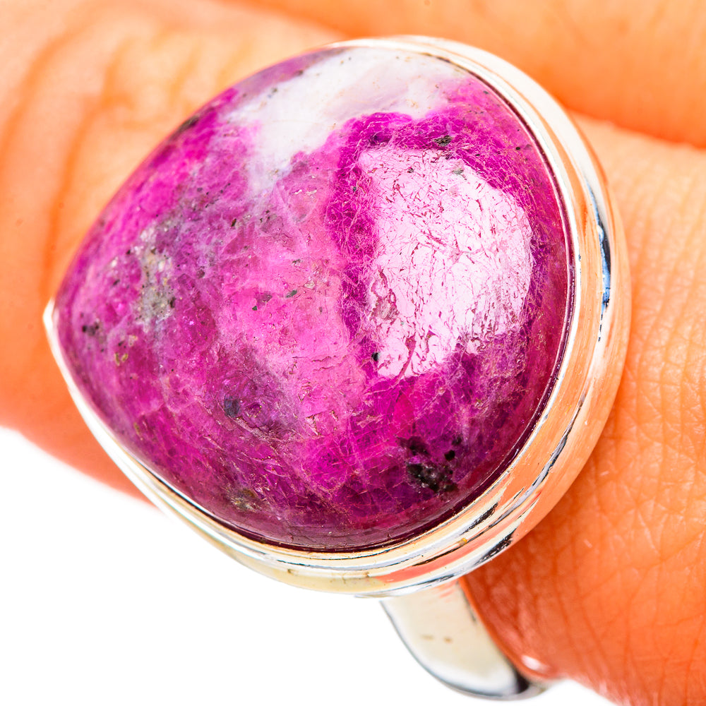 Ruby Fuchsite Rings handcrafted by Anasilvercos - RING115958