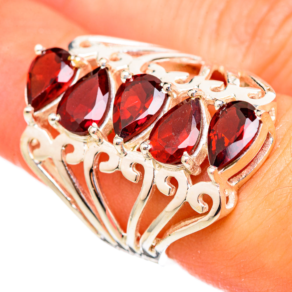 Garnet Rings handcrafted by Anasilvercos - RING115959