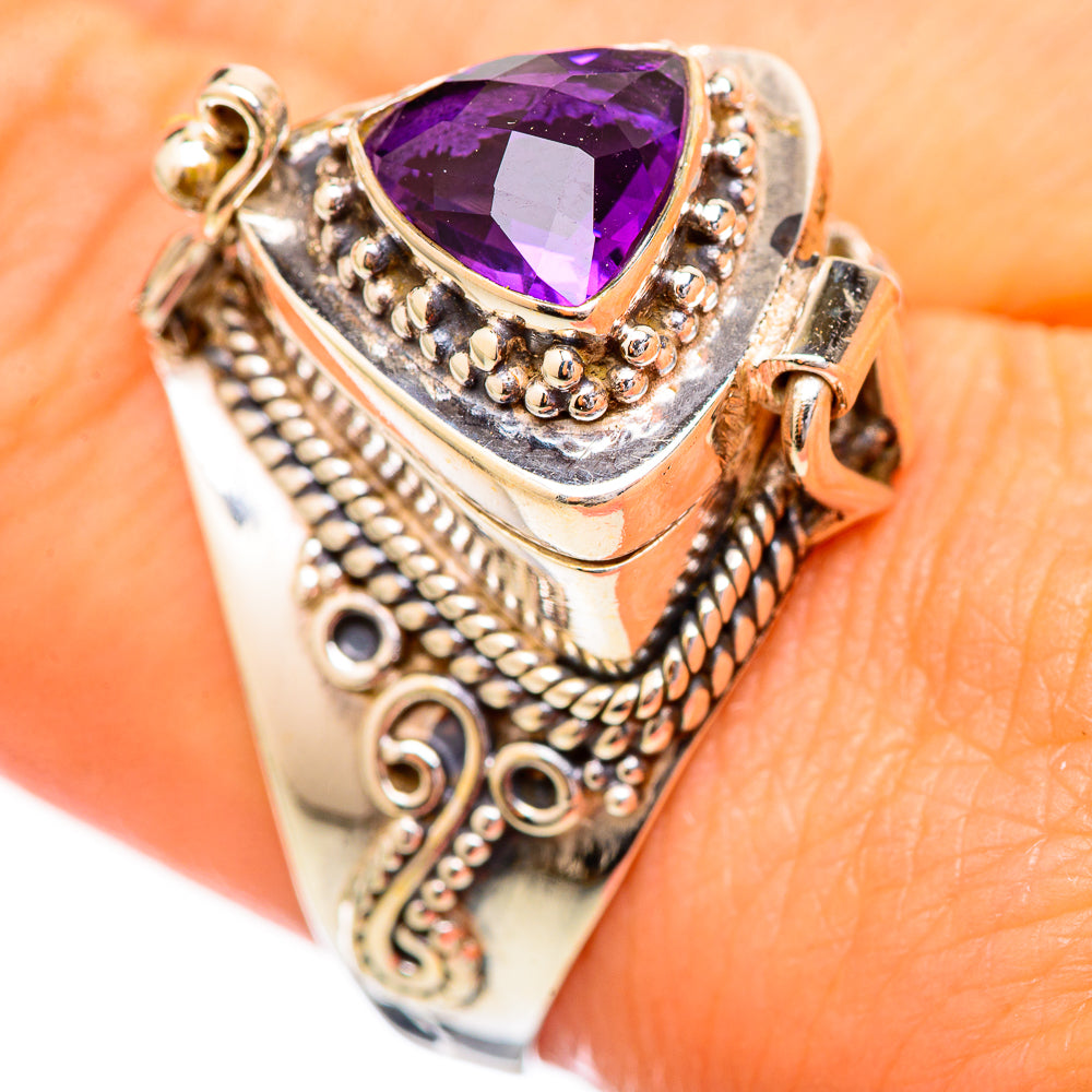 Amethyst Rings handcrafted by Anasilvercos - RING115961