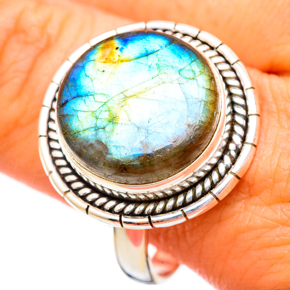 Labradorite Rings handcrafted by Anasilvercos - RING115969