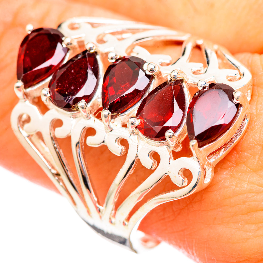 Garnet Rings handcrafted by Anasilvercos - RING115979
