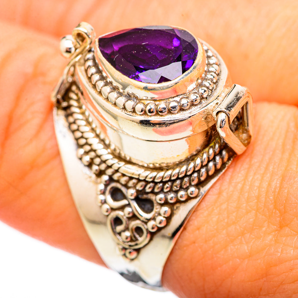 Amethyst Rings handcrafted by Anasilvercos - RING115981
