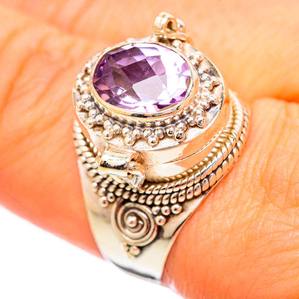 Amethyst Rings handcrafted by Anasilvercos - RING115982