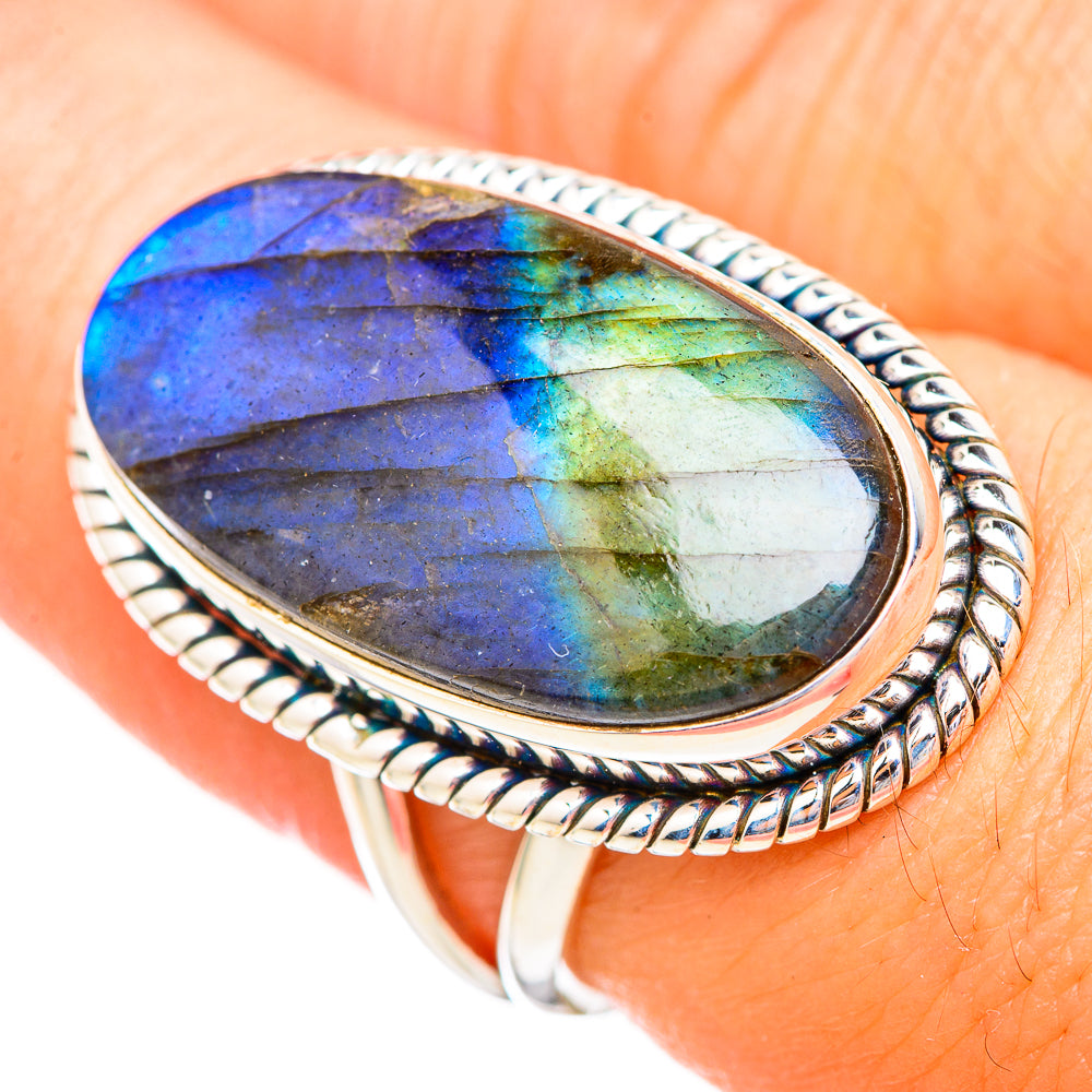 Labradorite Rings handcrafted by Anasilvercos - RING115990