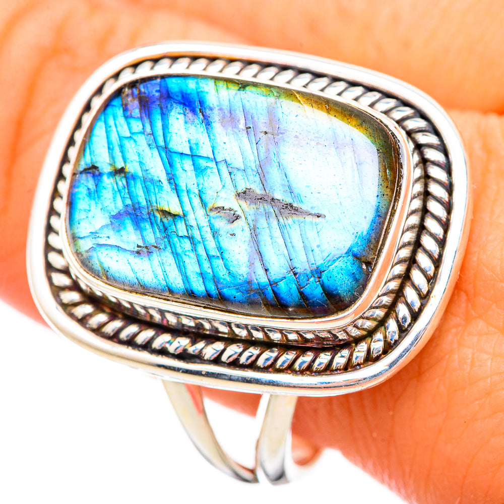 Labradorite Rings handcrafted by Anasilvercos - RING115993