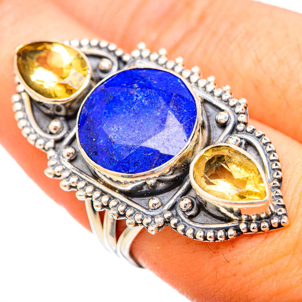 Lapis Lazuli Rings handcrafted by Anasilvercos - RING116002