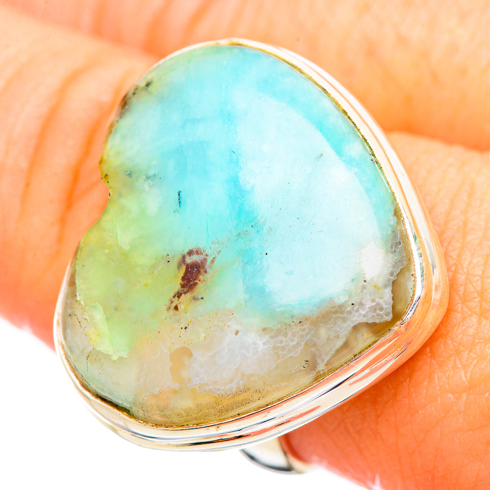 Peruvian Opal Rings handcrafted by Anasilvercos - RING116004