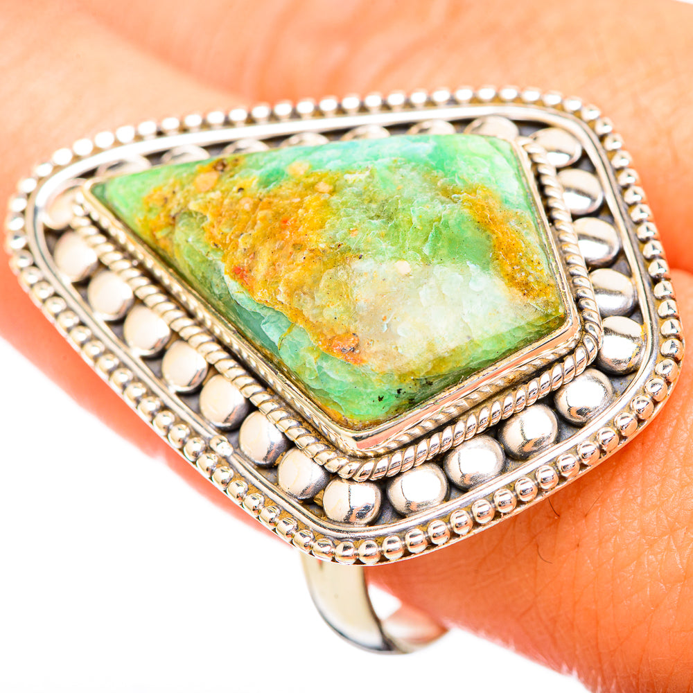 Peruvian Opal Rings handcrafted by Anasilvercos - RING116009