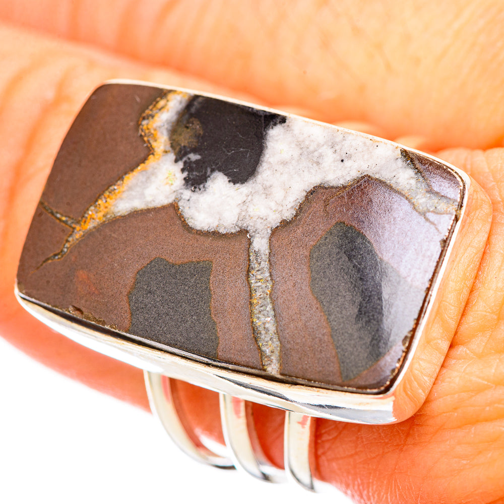 Septarian Geode Rings handcrafted by Anasilvercos - RING116015