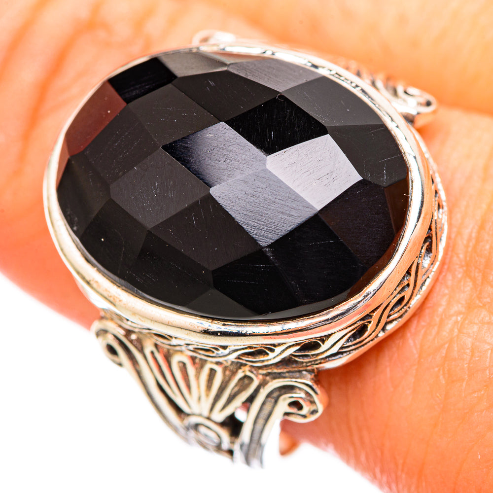 Black Onyx Rings handcrafted by Anasilvercos - RING116022