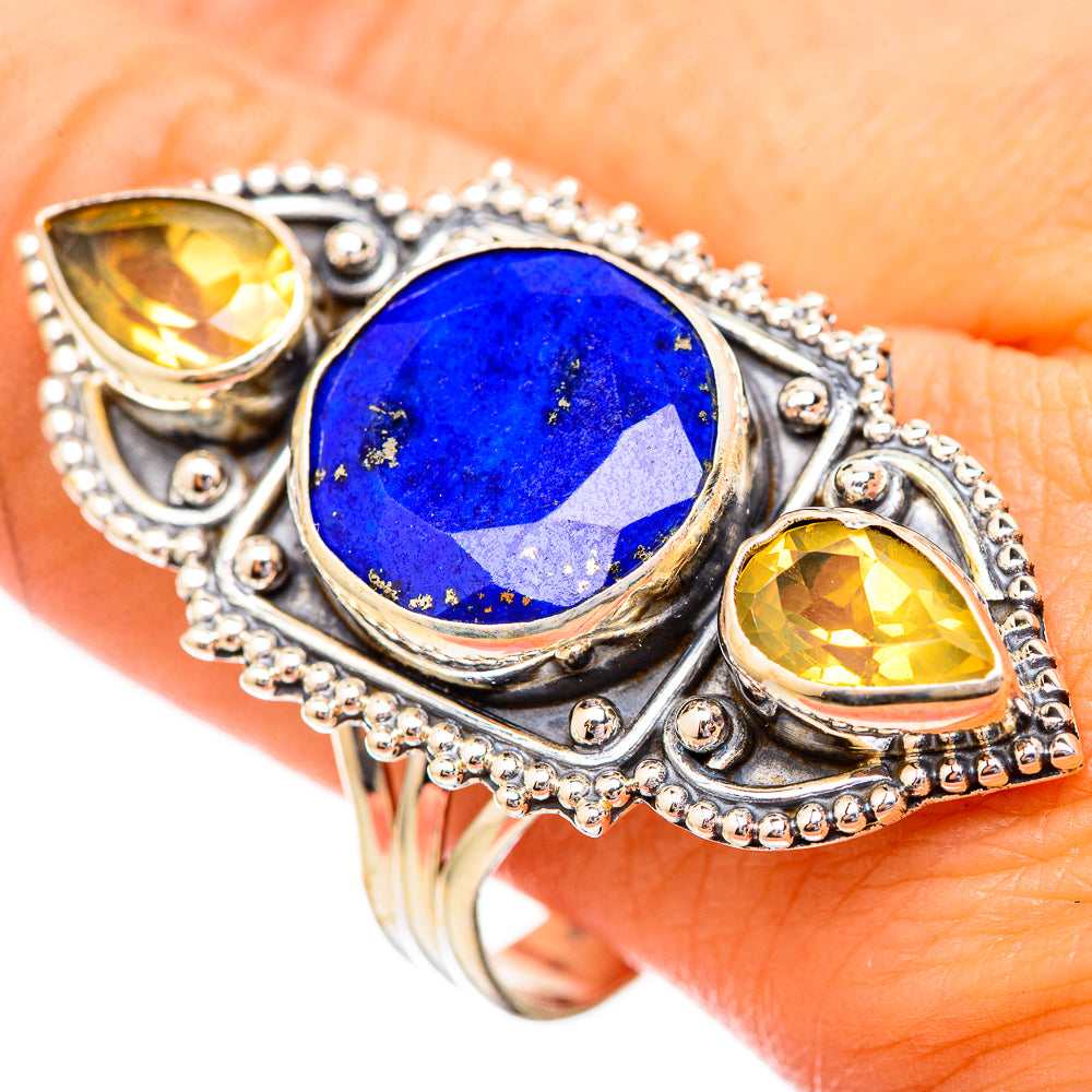 Lapis Lazuli Rings handcrafted by Anasilvercos - RING116040