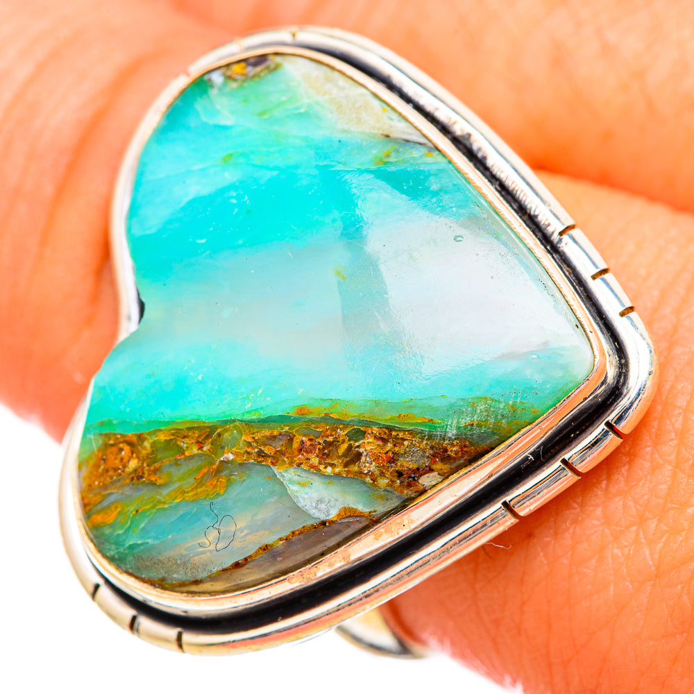 Peruvian Opal Rings handcrafted by Anasilvercos - RING116044