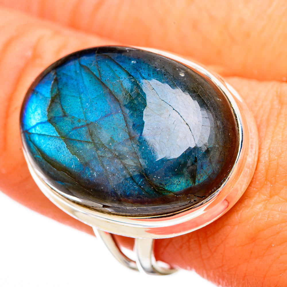 Labradorite Rings handcrafted by Anasilvercos - RING116045