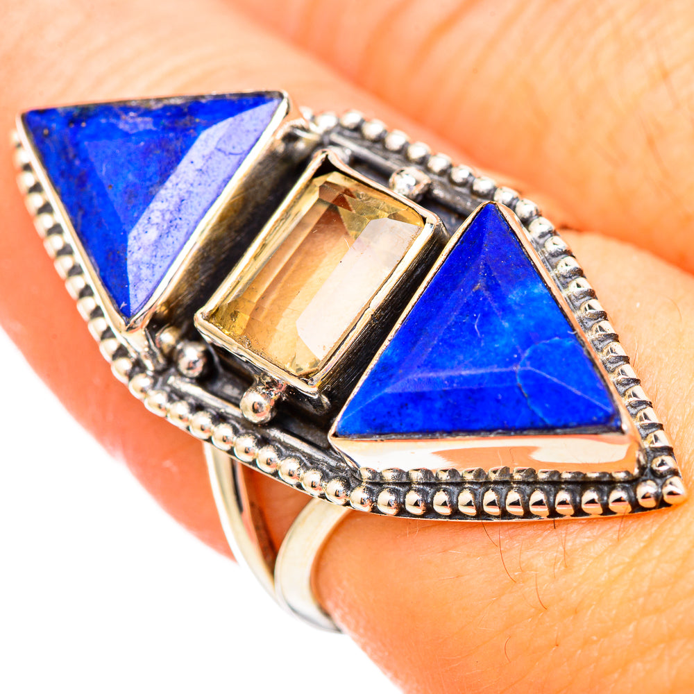 Lapis Lazuli Rings handcrafted by Anasilvercos - RING116047