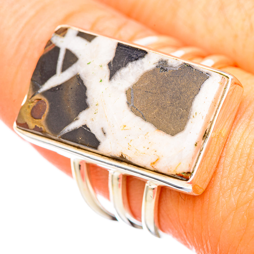Septarian Geode Rings handcrafted by Anasilvercos - RING116058