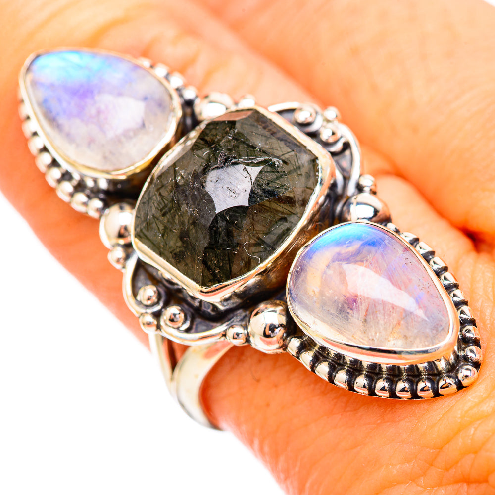 Tourmalinated Quartz Rings handcrafted by Anasilvercos - RING116066