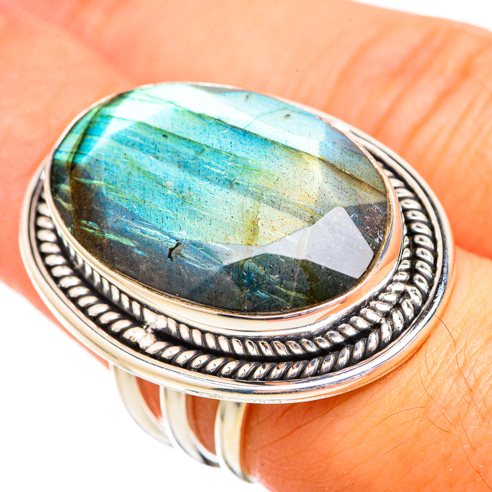 Labradorite Rings handcrafted by Anasilvercos - RING116069