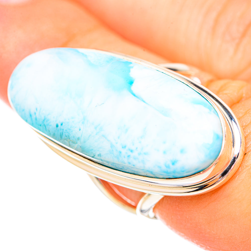 Larimar Rings handcrafted by Anasilvercos - RING116073