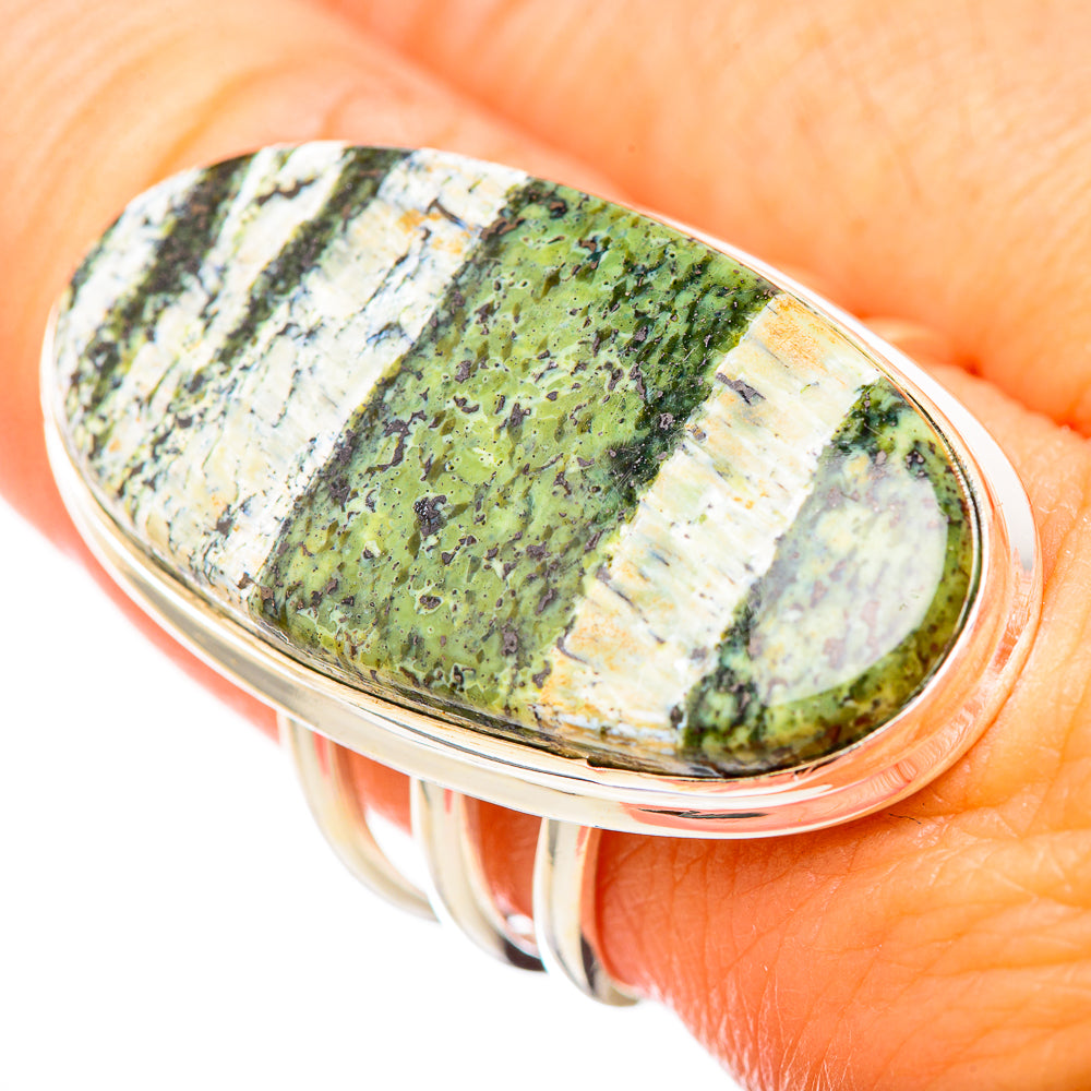 Green Swiss Opal Rings handcrafted by Anasilvercos - RING116094
