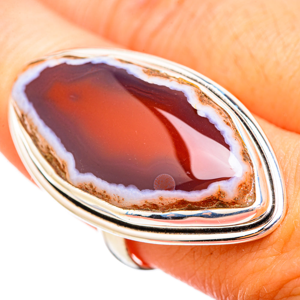 Botswana Agate Rings handcrafted by Anasilvercos - RING116099