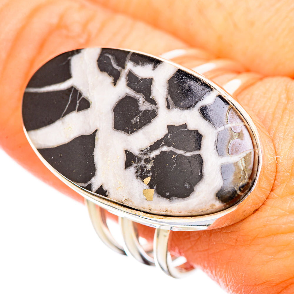 Septarian Geode Rings handcrafted by Anasilvercos - RING116106