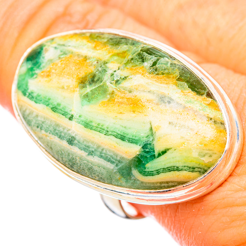 Peruvian Opal Rings handcrafted by Anasilvercos - RING116124