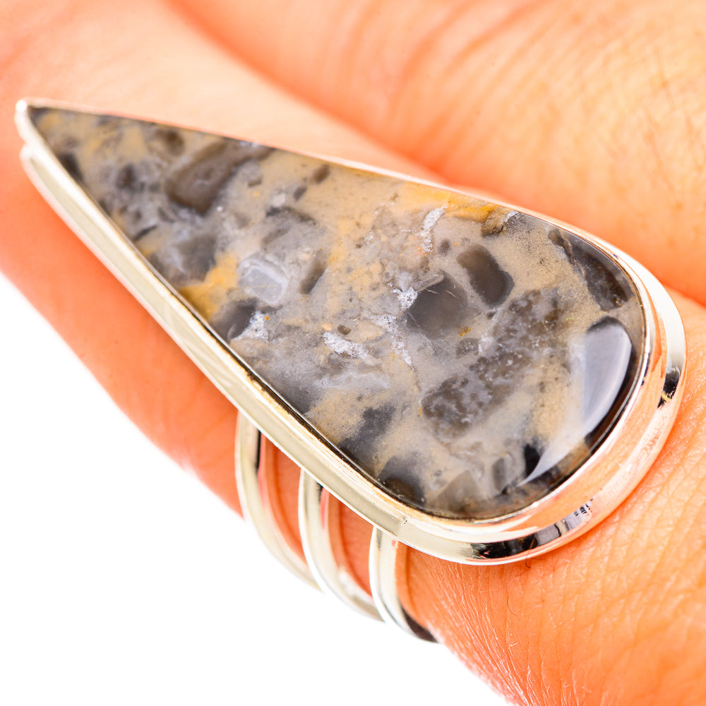 Tiger Dendrite Agate Rings handcrafted by Anasilvercos - RING116127