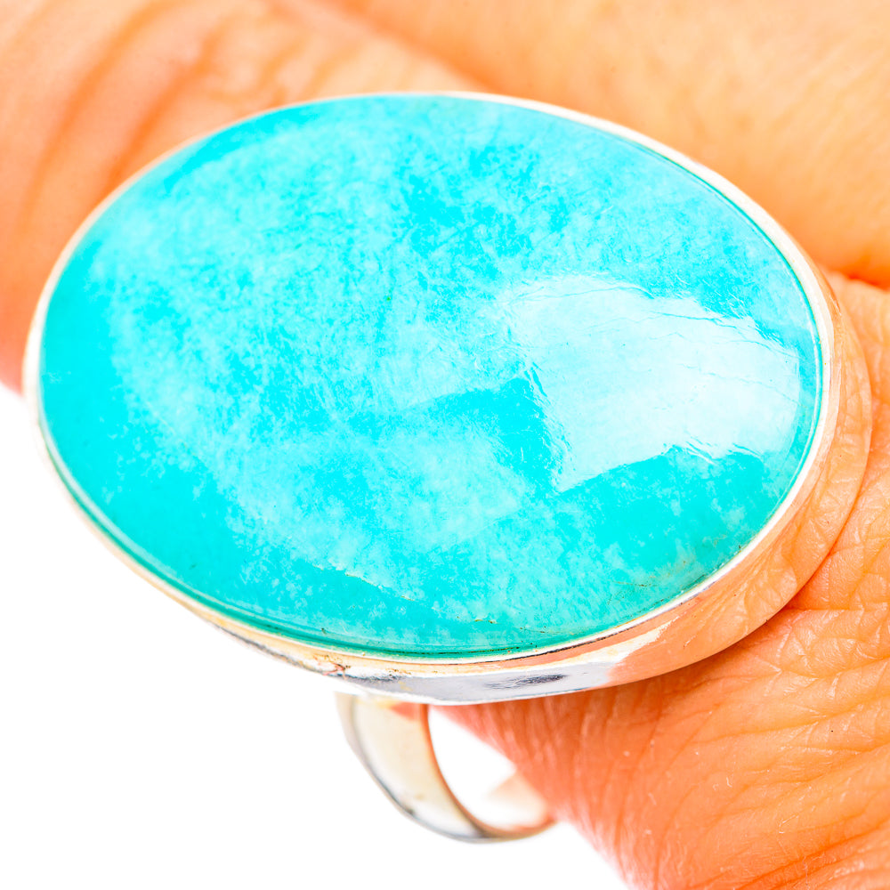 Peruvian Amazonite Rings handcrafted by Anasilvercos - RING116138