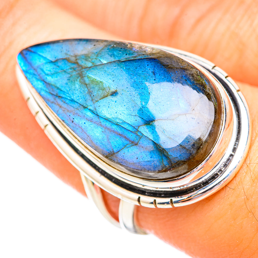 Labradorite Rings handcrafted by Anasilvercos - RING116141