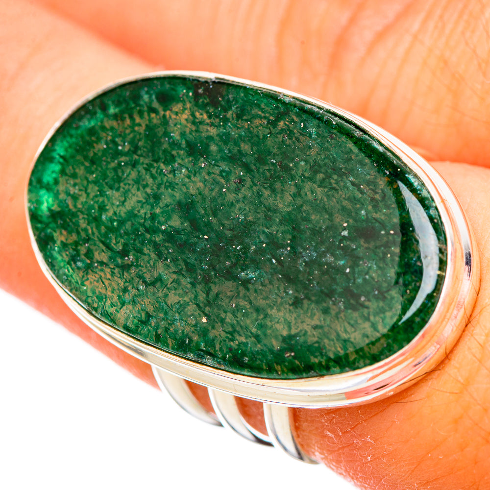 Green Aventurine Rings handcrafted by Anasilvercos - RING116147