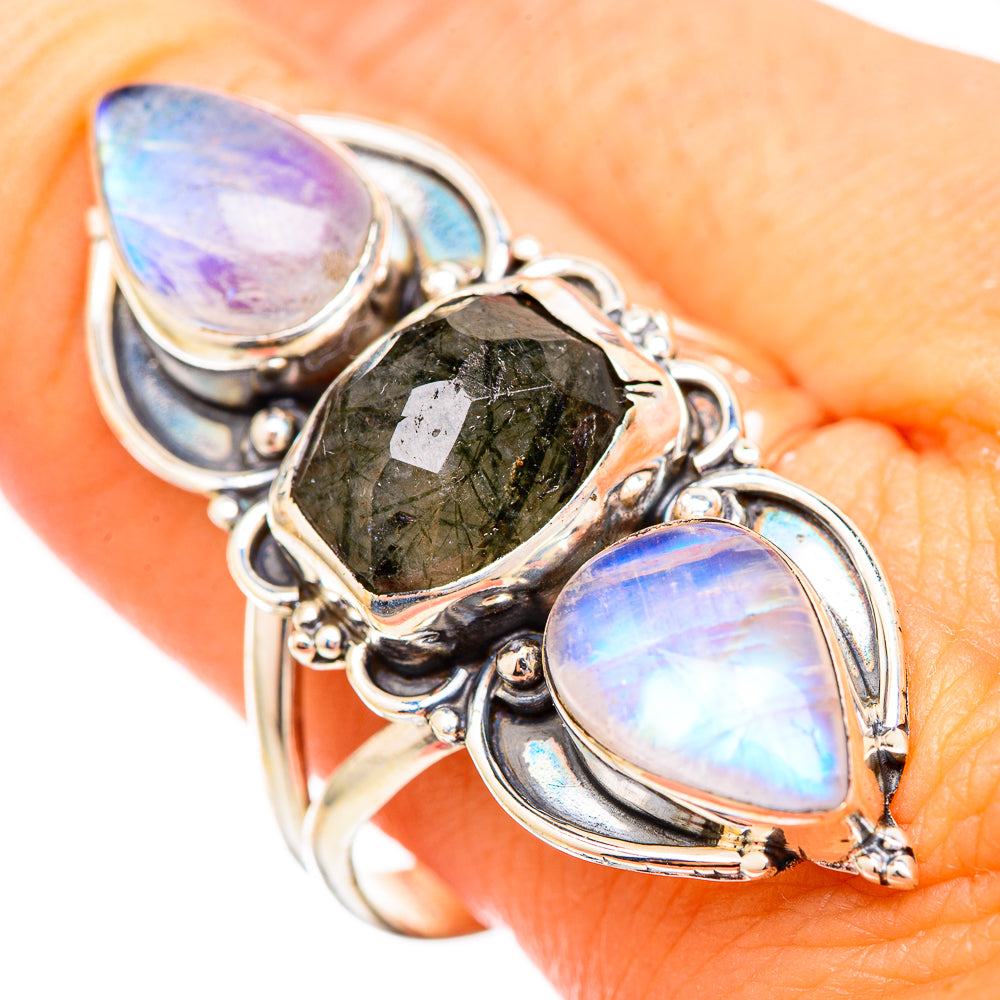 Tourmalinated Quartz Rings handcrafted by Anasilvercos - RING116155