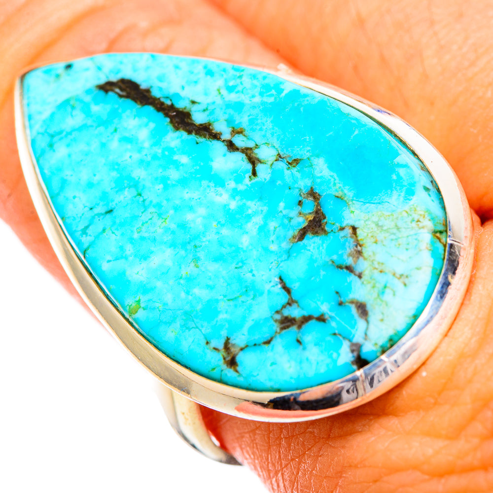 Tibetan Turquoise Rings handcrafted by Anasilvercos - RING116163